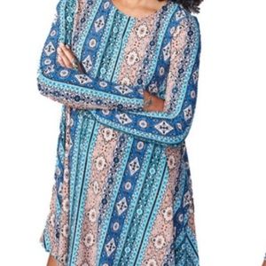 Show Me Your Mumu Tyler Long Sleeve Tunic Dress S